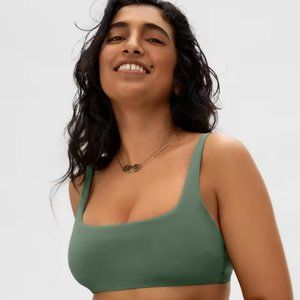 NWT Everlane The Square-Neck Bikini Top in Herb